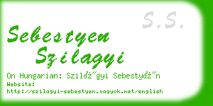 sebestyen szilagyi business card